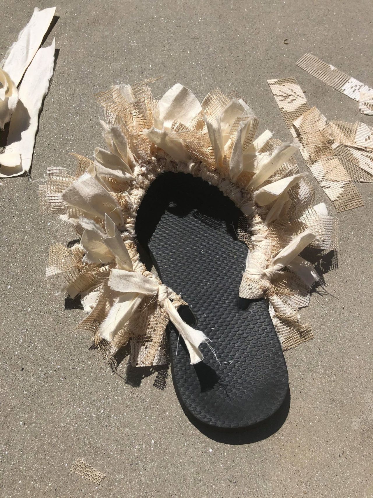 DIY Rag Flip Flops The Shabby Tree