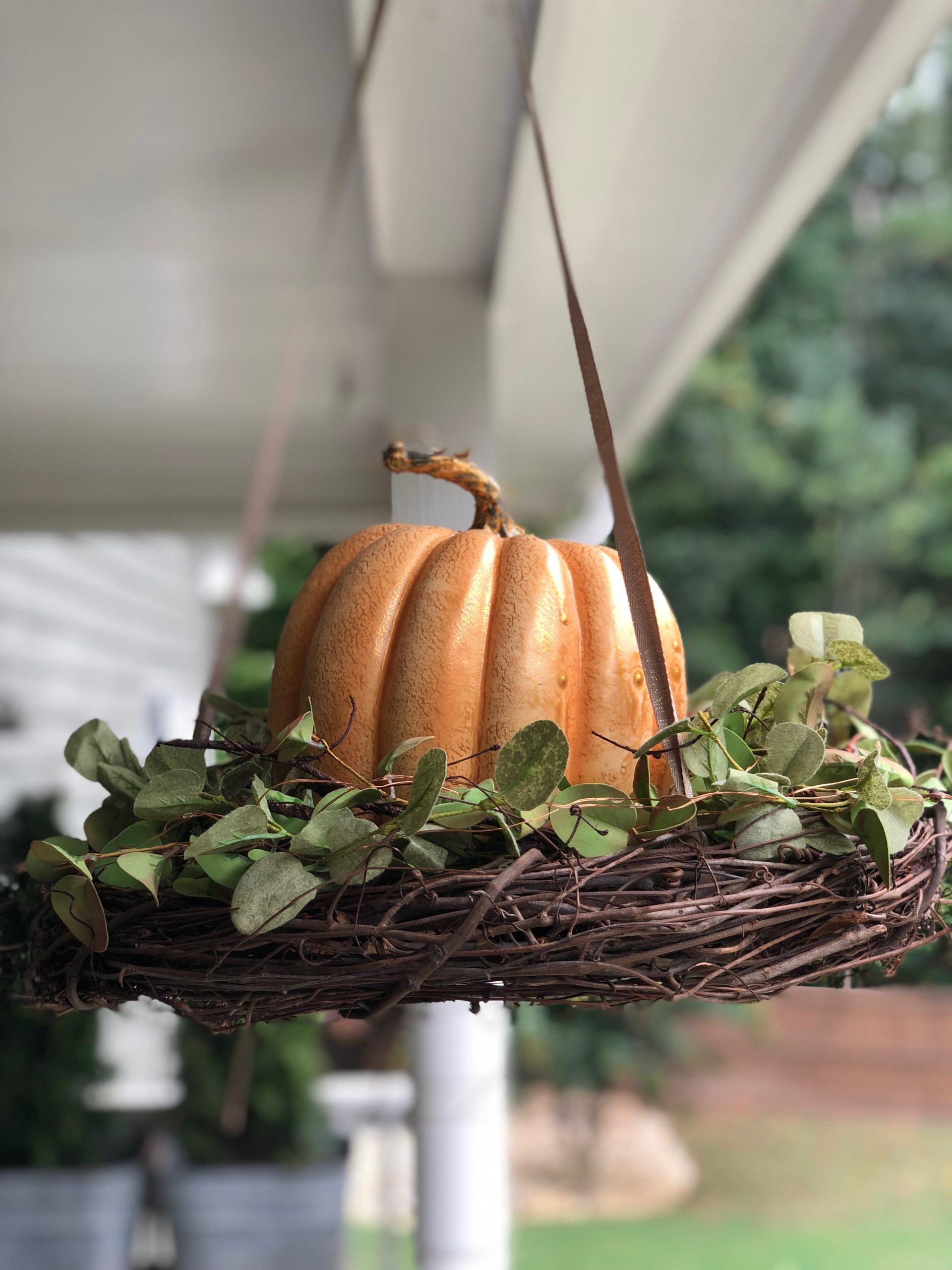 DIY Holiday Hanging Basket The Shabby Tree
