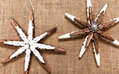 Clothespin DIY Snowflake