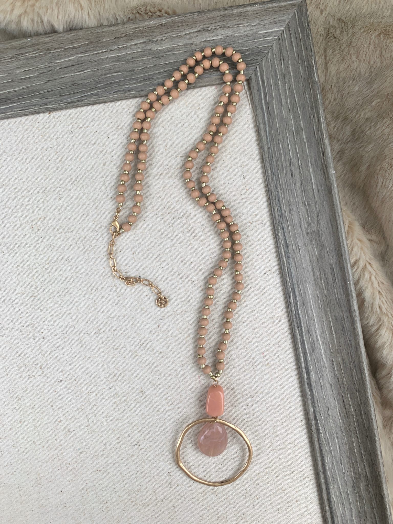 Sticks and Stones Necklace Rose The Shabby Tree