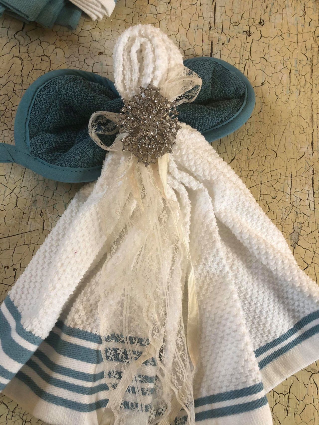 DIY Dish Towel Angel  The Shabby Tree