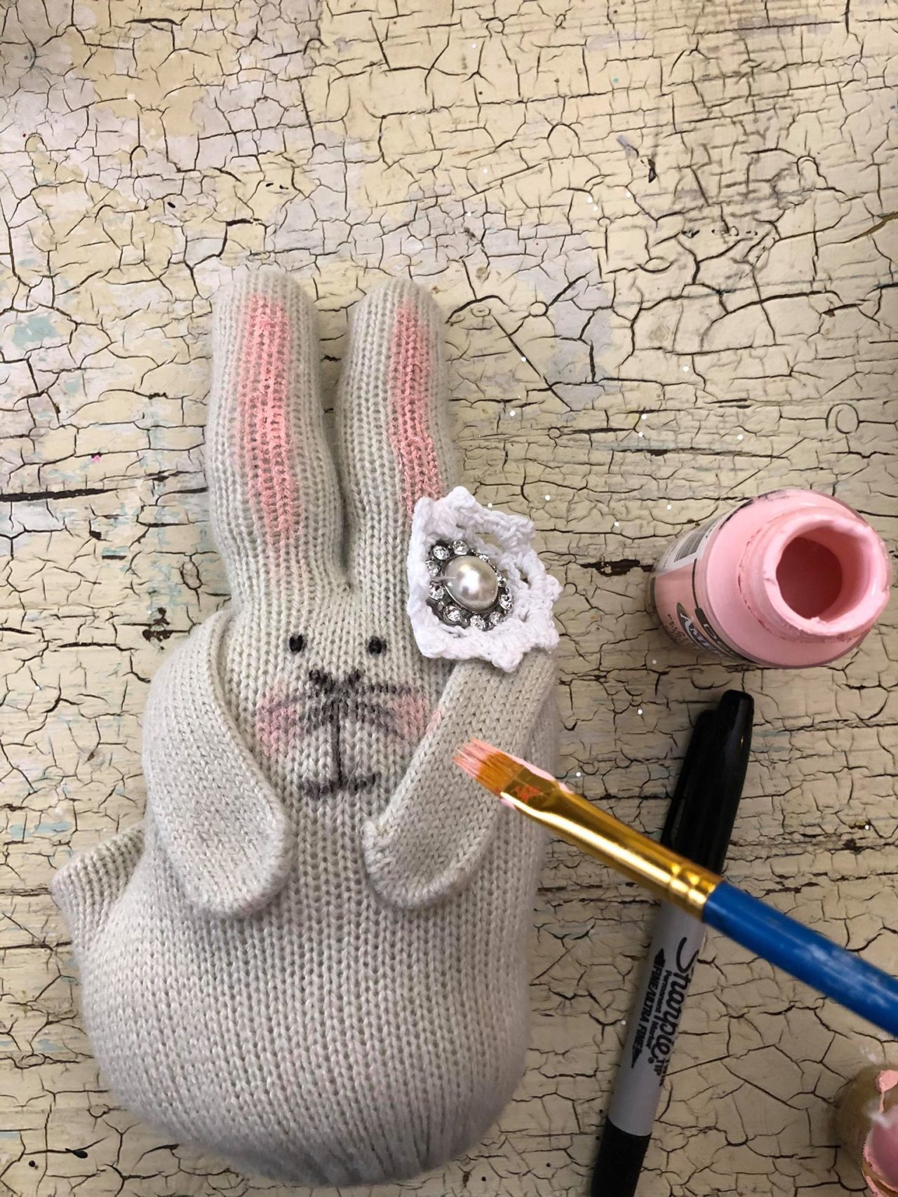 DIY Glove Bunny The Shabby Tree