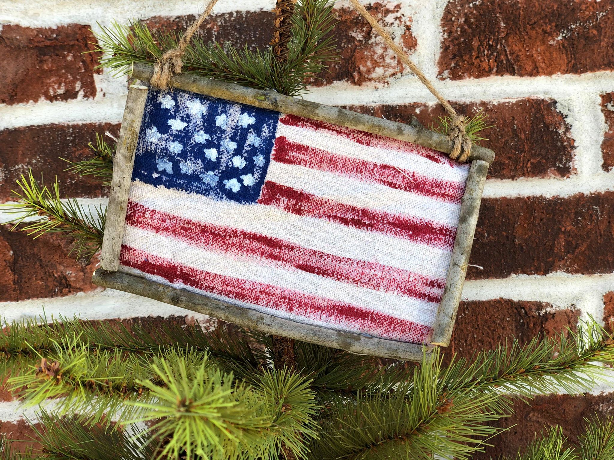 DIY Flag Ornament The Shabby Tree