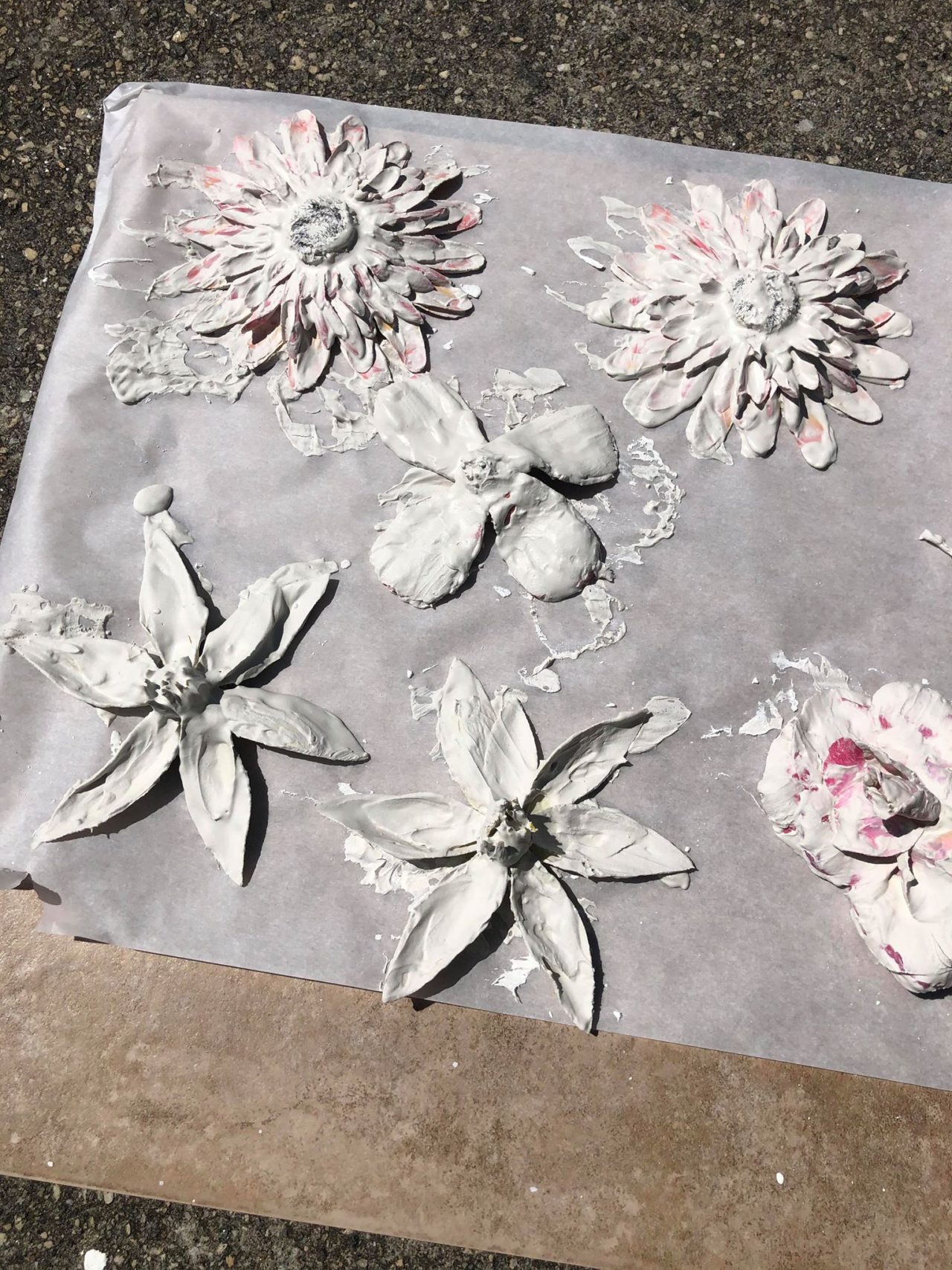 DIY Plaster of Paris Flowers The Shabby Tree