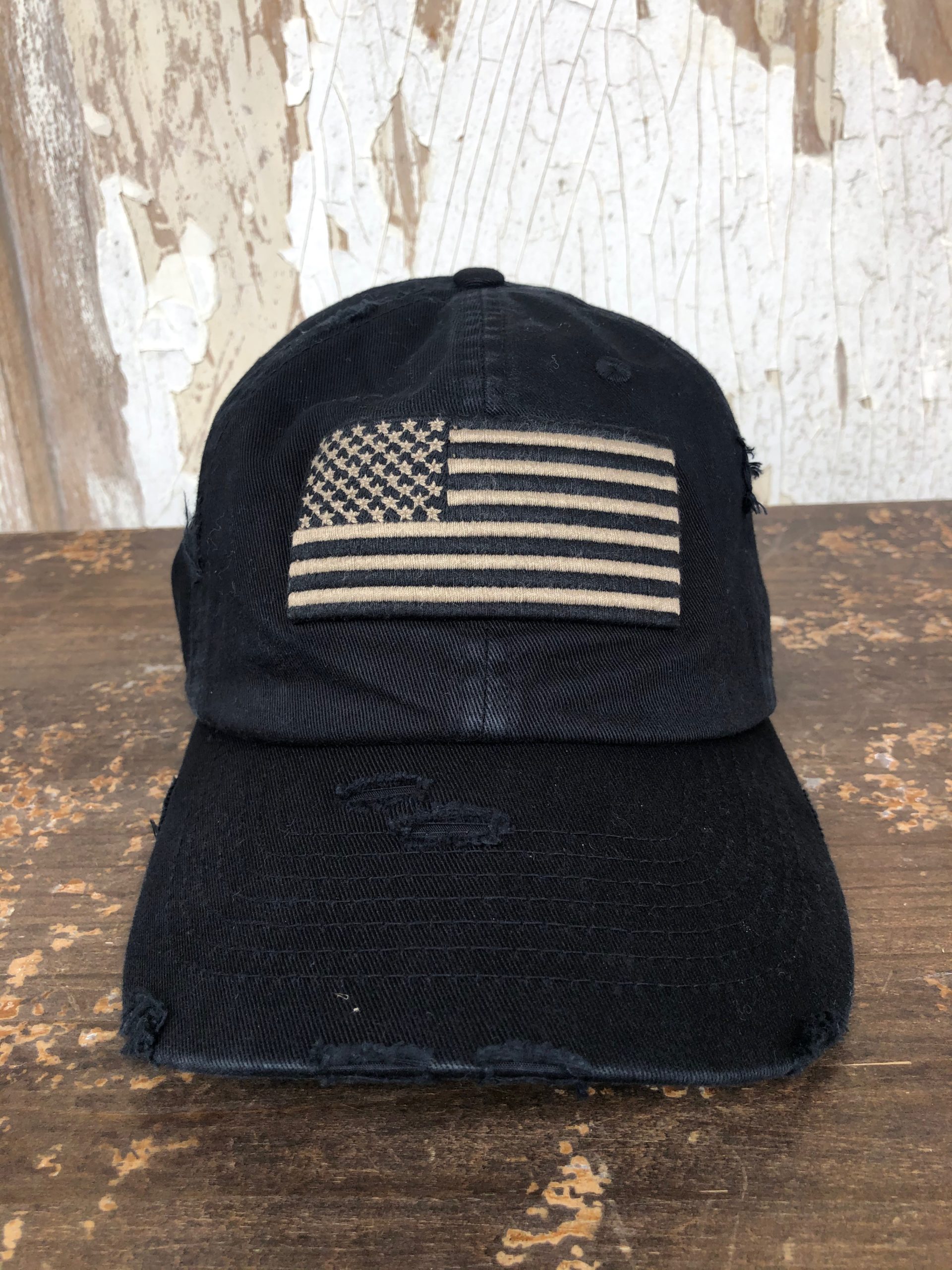 American Flag Hat Black The Shabby Tree