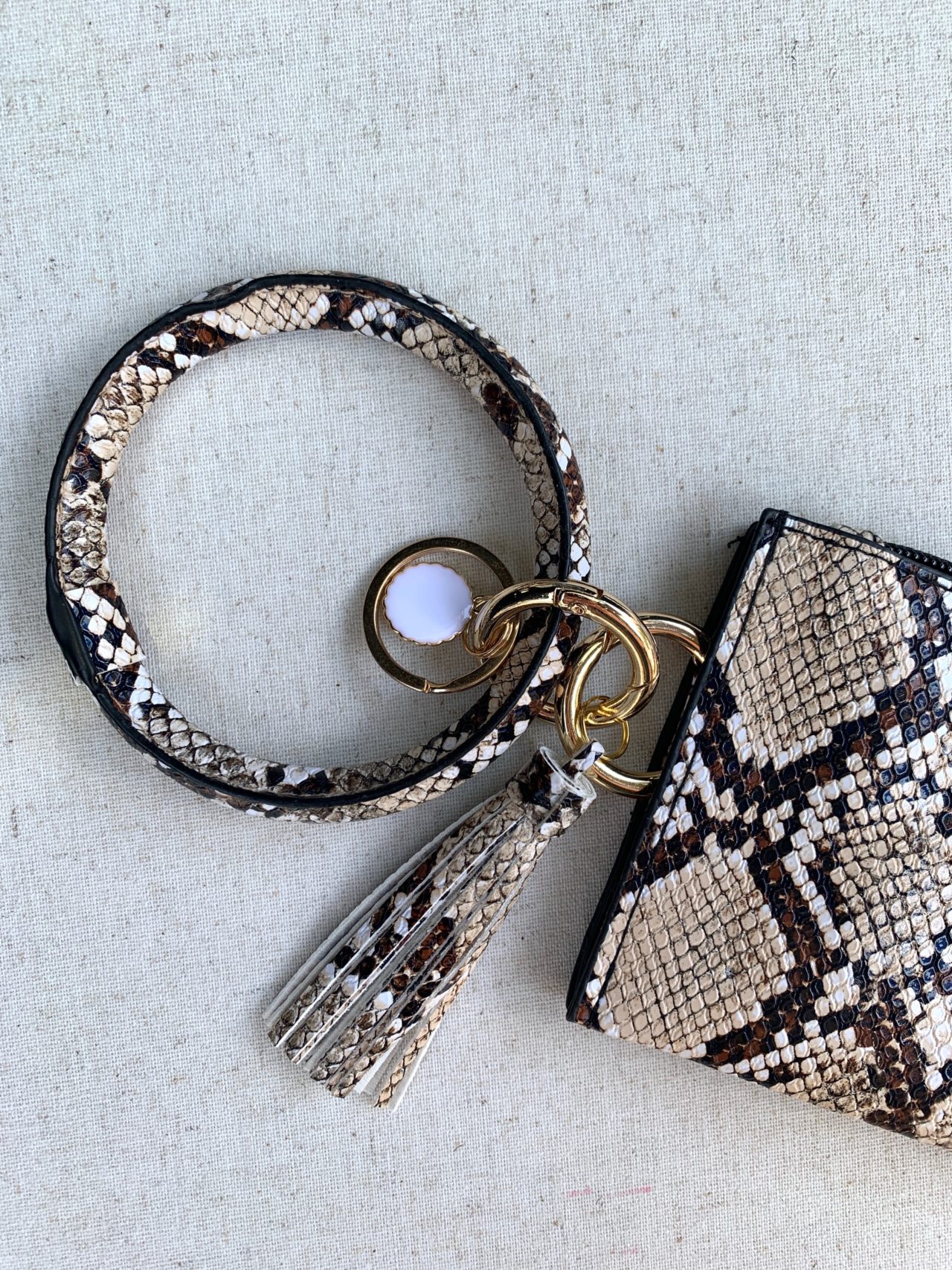 Key Ring Wallet Snake Print The Shabby Tree