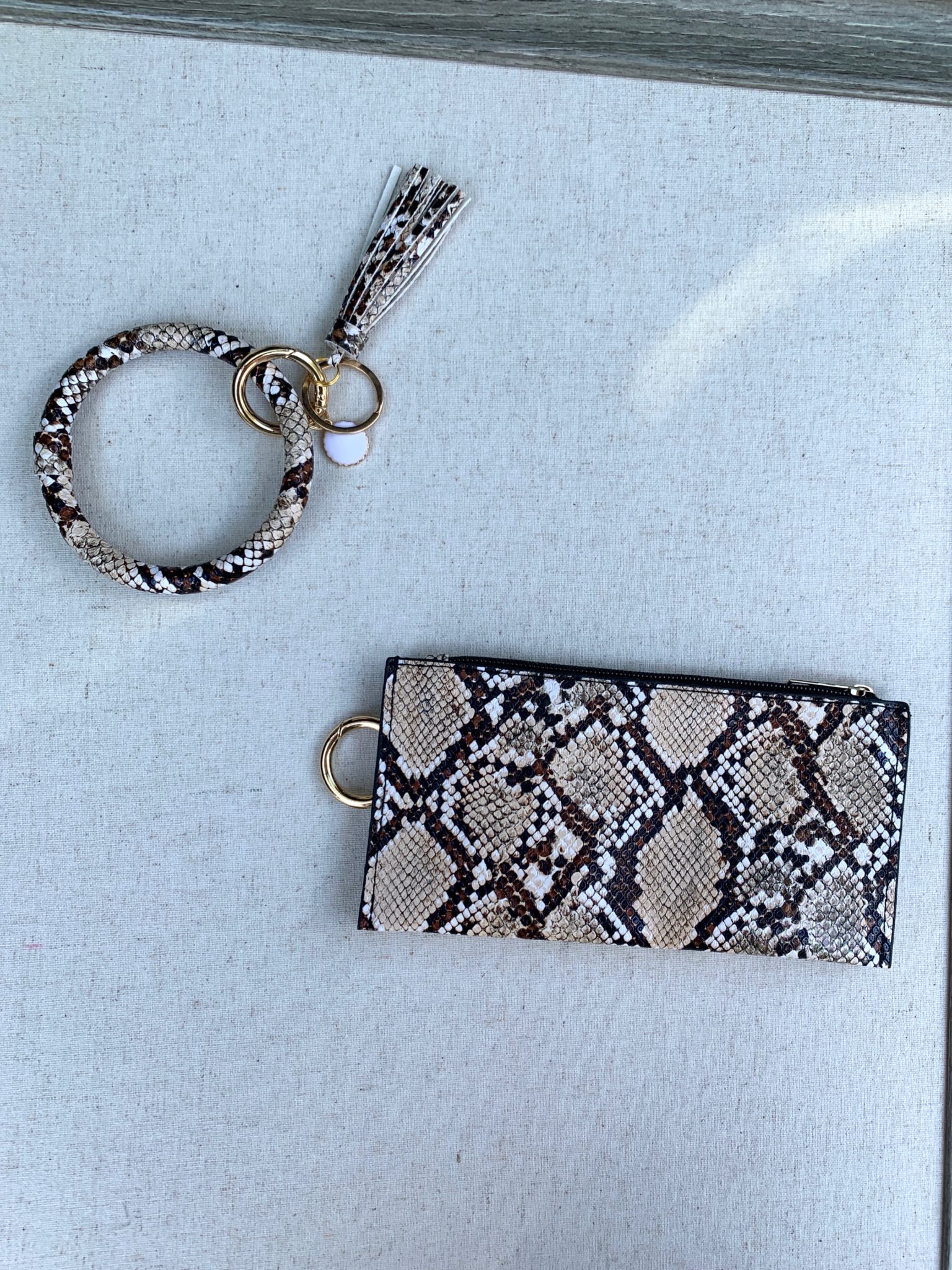 Key Ring Wallet Snake Print The Shabby Tree
