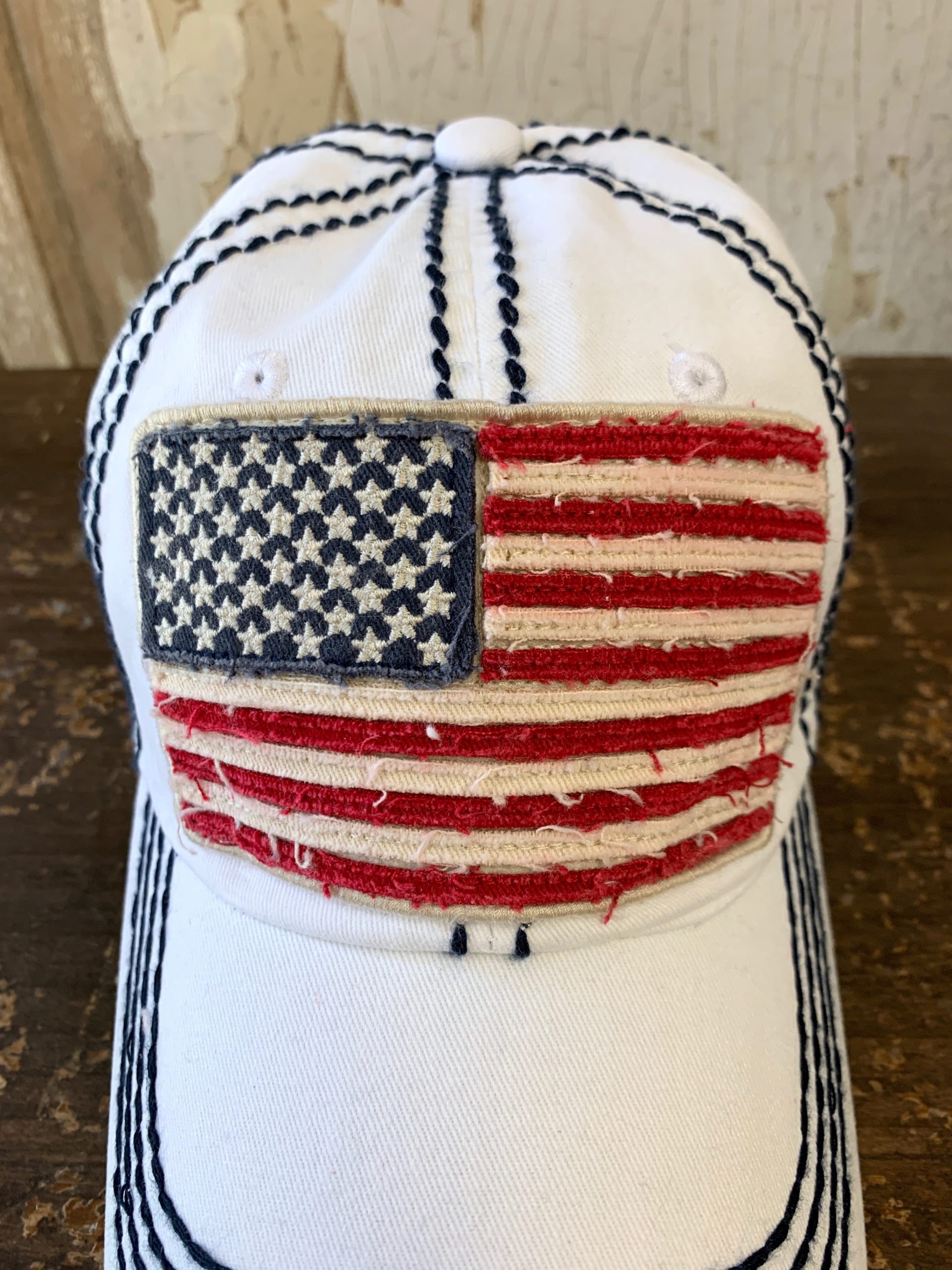 American Flag Hat - White - The Shabby Tree