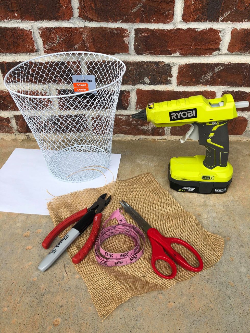 DIY Dollar Tree Mesh Basket Flowers The Shabby Tree