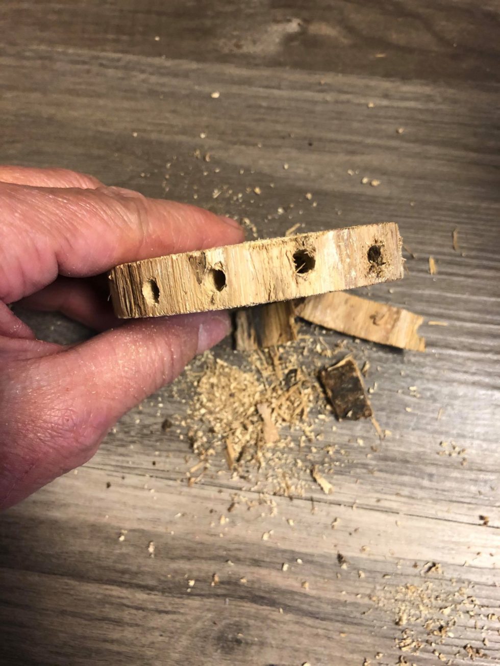 DIY Wooden Disc Flower The Shabby Tree