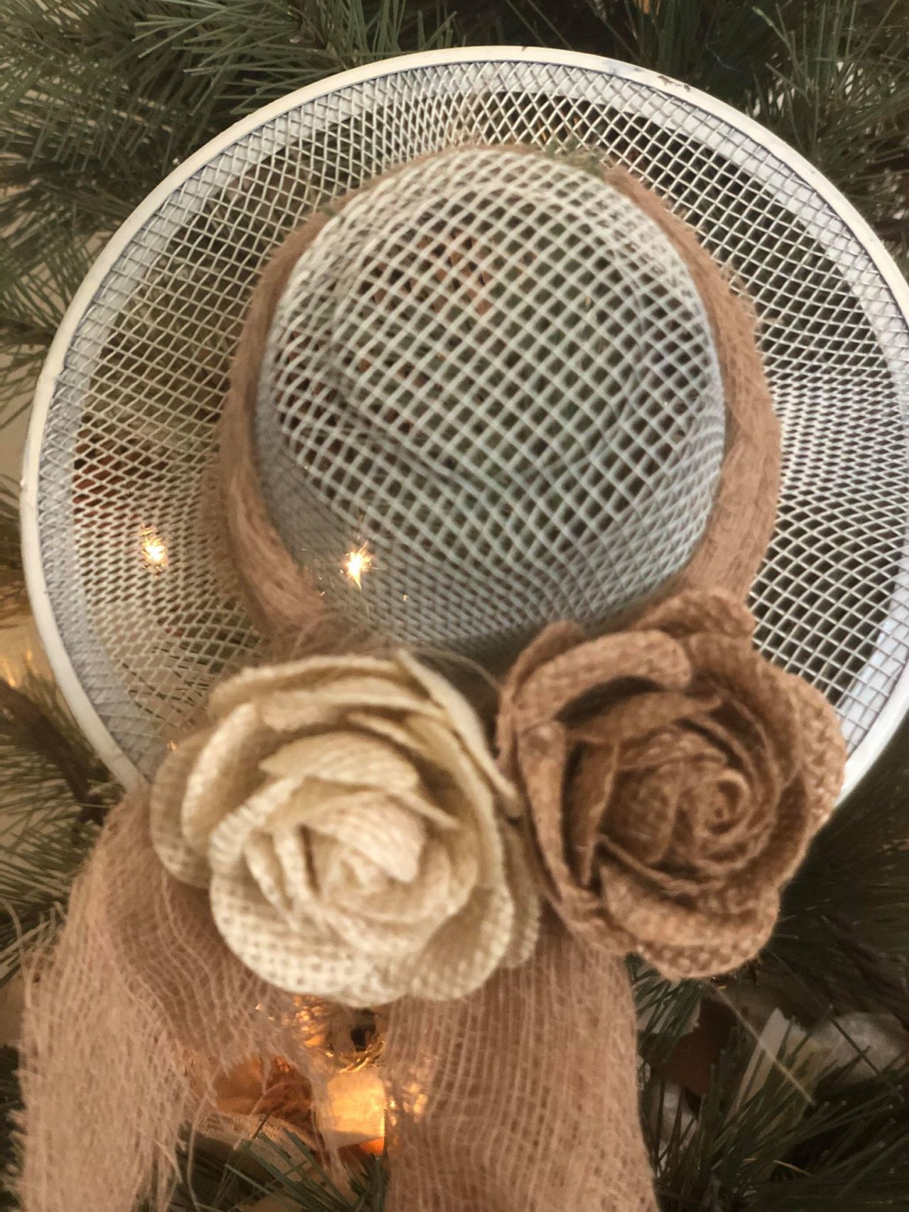 DIY Dollar Tree Mesh Strainer Sun Hats The Shabby Tree