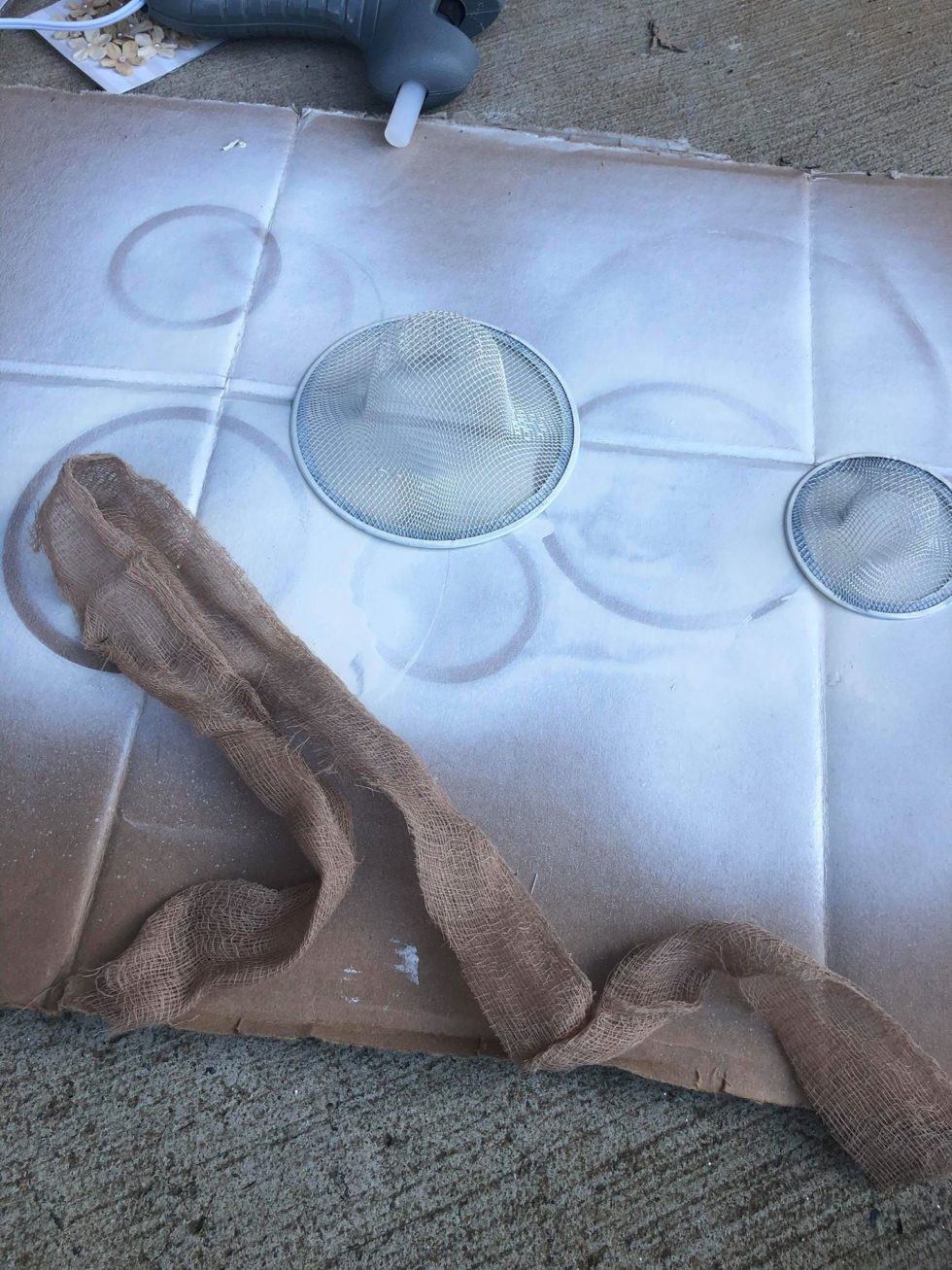 DIY Dollar Tree Mesh Strainer Sun Hats The Shabby Tree