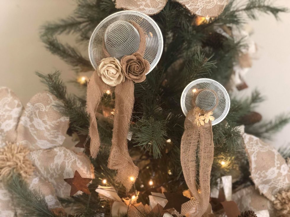 DIY Dollar Tree Mesh Strainer Sun Hats The Shabby Tree