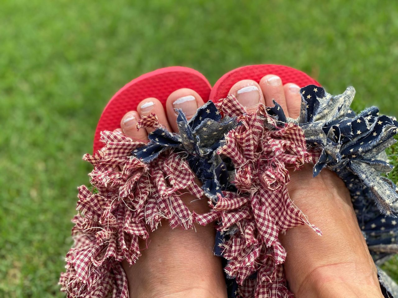 DIY Rag Flip Flops - The Shabby Tree