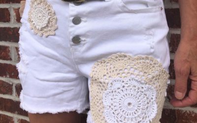 DIY Decorative Denim Shorts