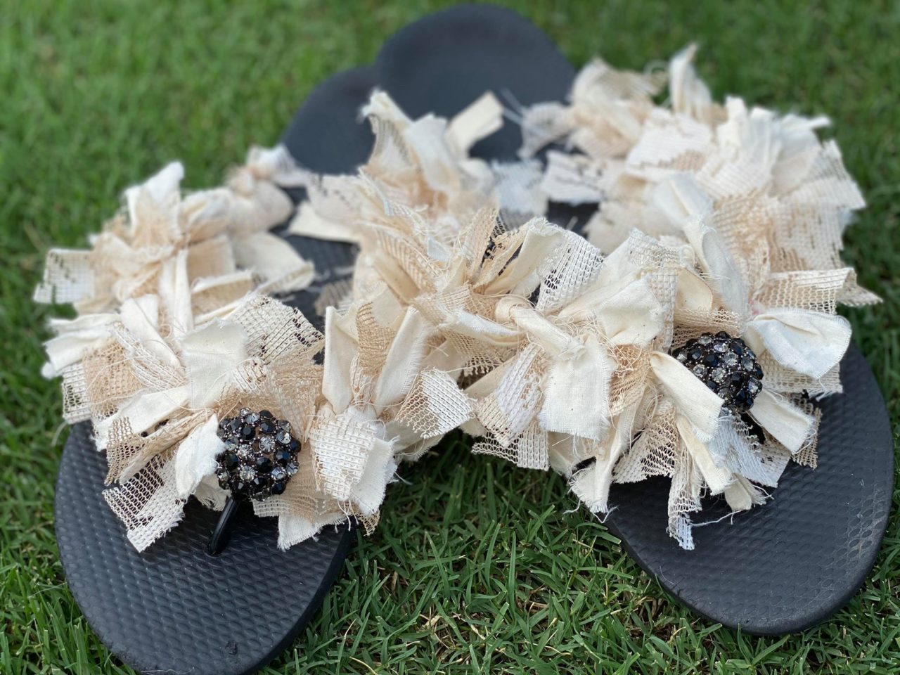 DIY Rag Flip Flops - The Shabby Tree