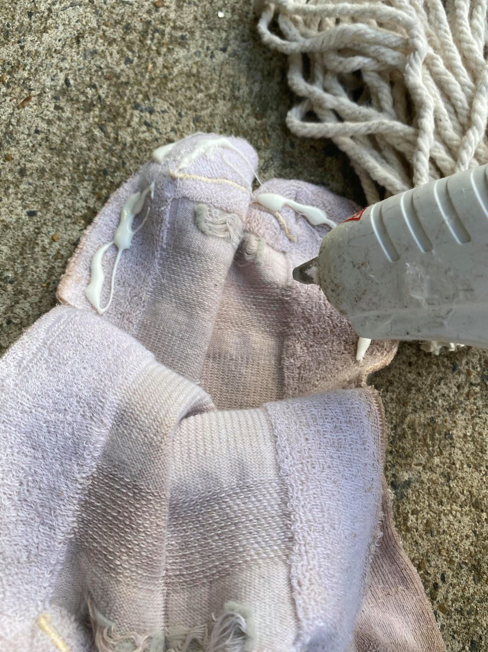 DIY Mop Head Santa The Shabby Tree