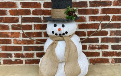 DIY Fabric Snowman