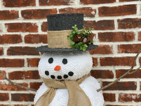 DIY Fabric Snowman - The Shabby Tree