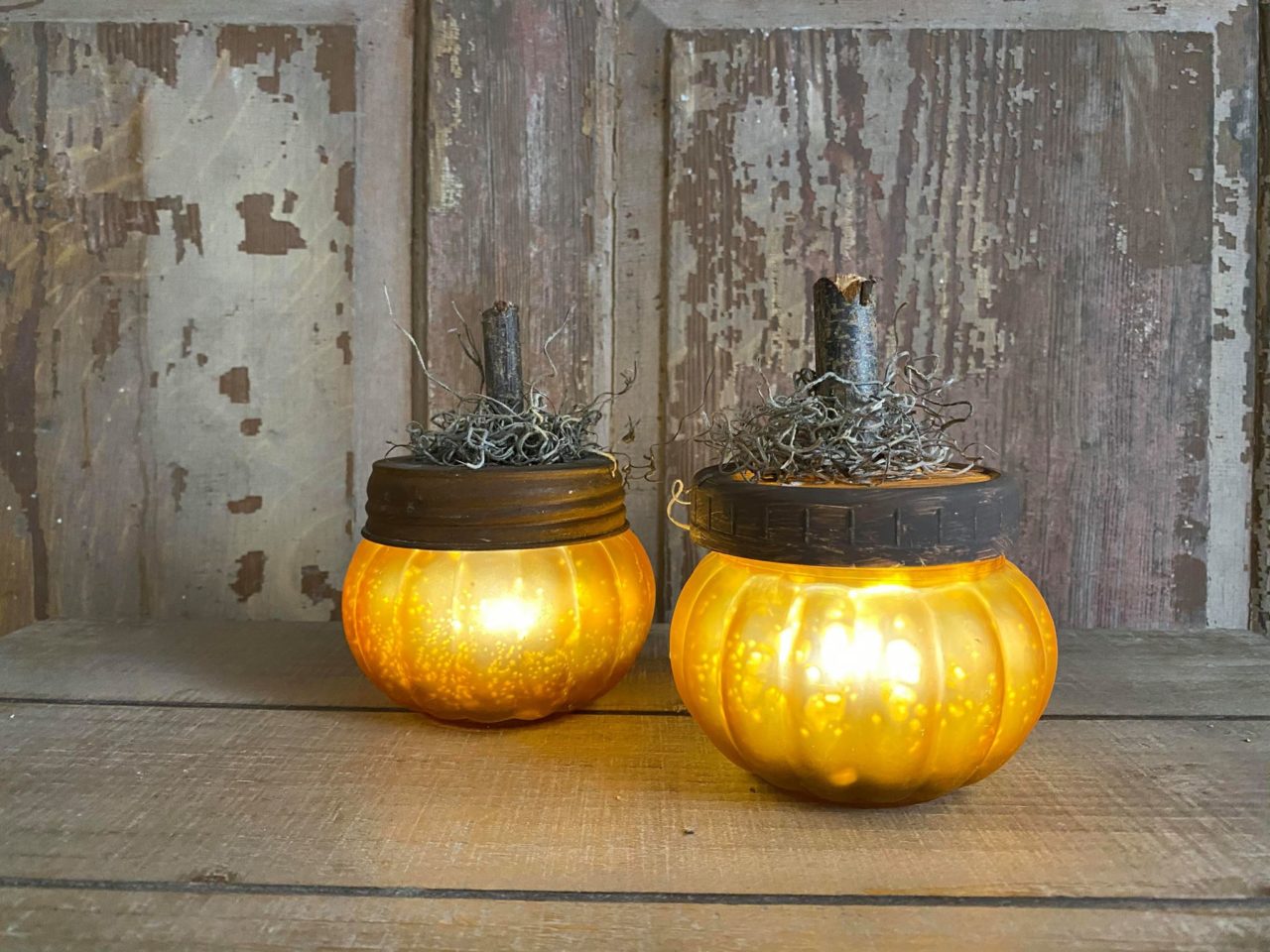 DIY Dollar Tree Glass Pumpkins The Shabby Tree