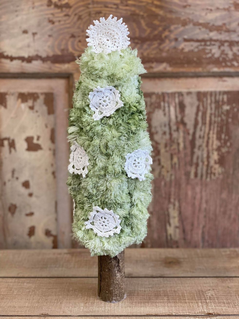 DIY Dollar Tree Mop Pad Tree The Shabby Tree