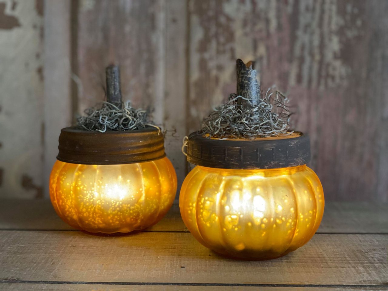 DIY Dollar Tree Glass Pumpkins The Shabby Tree