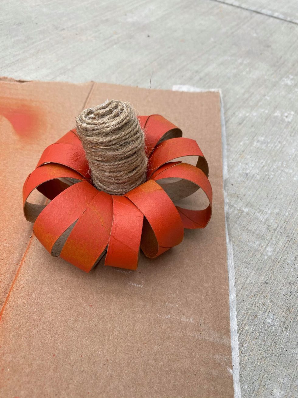 Toilet Paper Roll Pumpkins The Shabby Tree