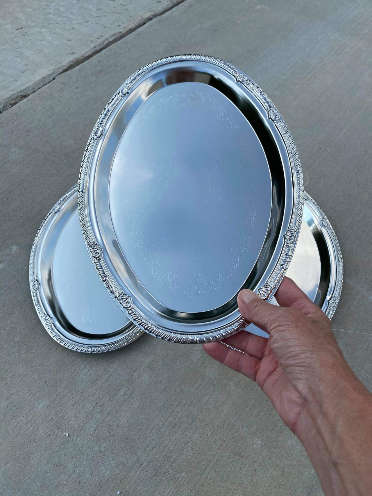 DIY Dollar Tree Silver Platter Pumpkin The Shabby Tree