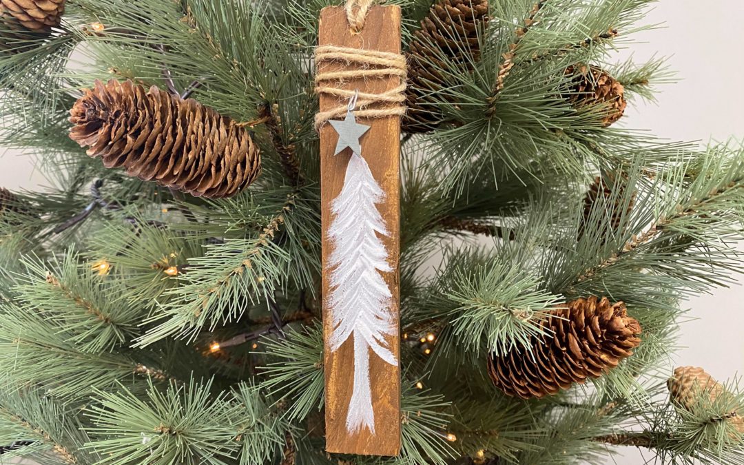 DIY wooden Shim Tree Ornament
