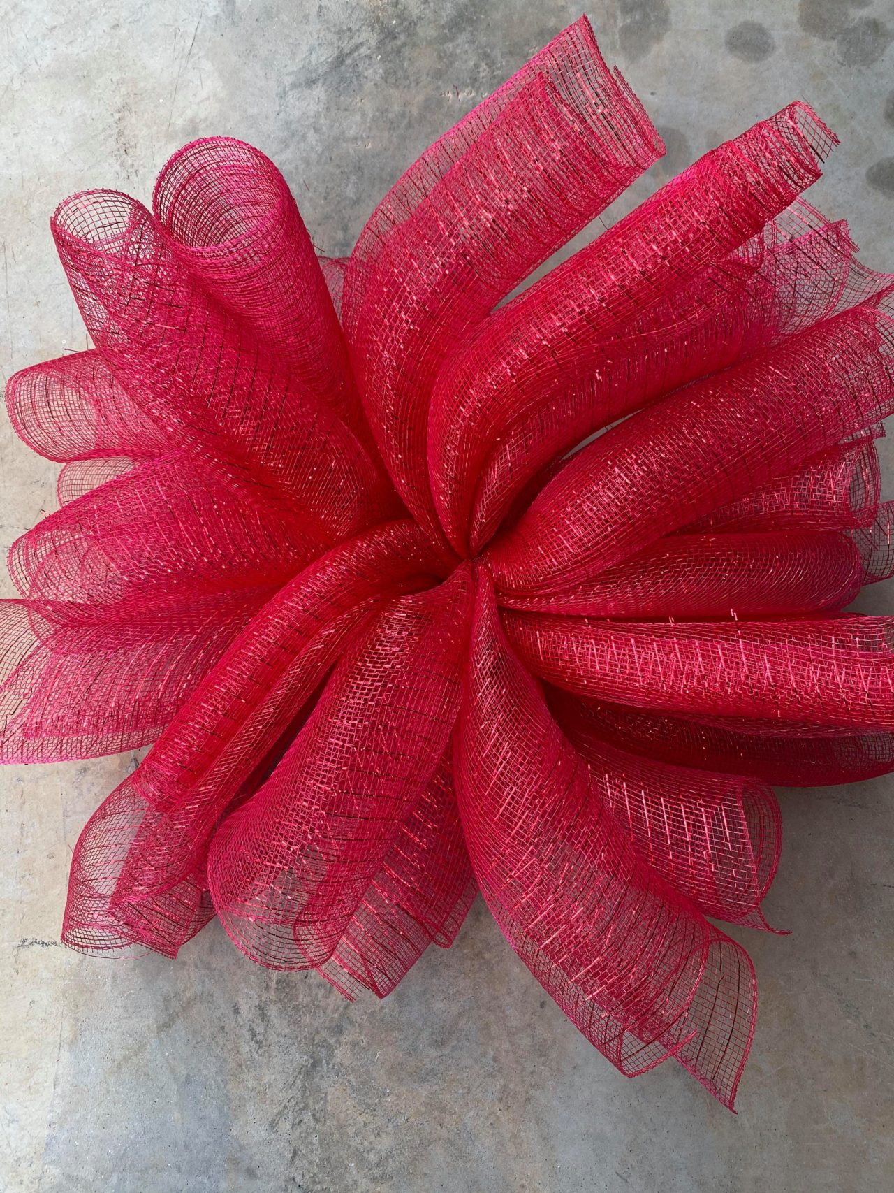 DIY Mesh Ribbon Poinsettia Wreath The Shabby Tree