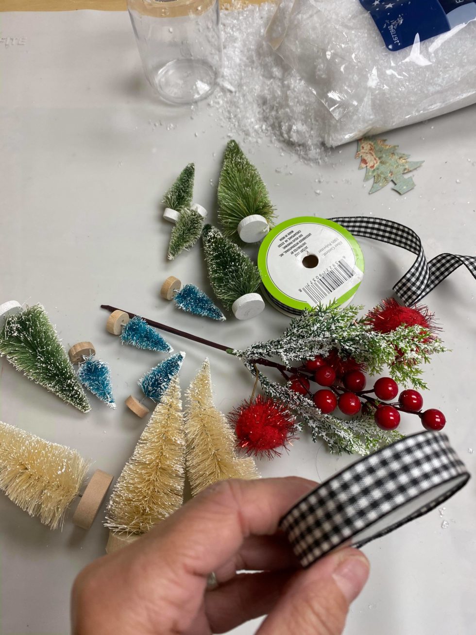 DIY Bottle Brush Tree Ornament - The Shabby Tree