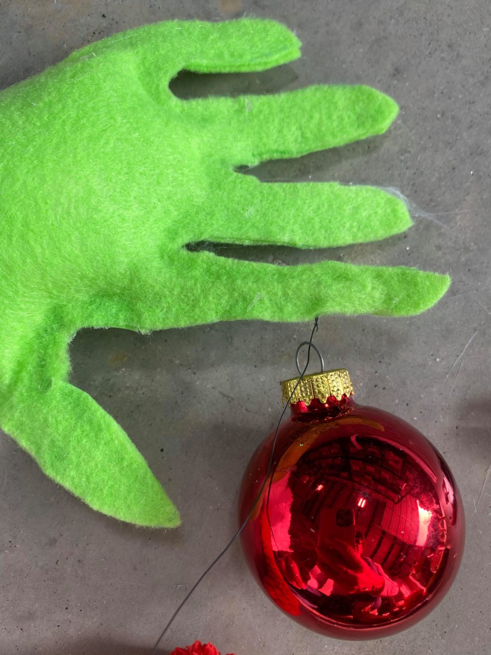 DIY Crescent Moon Grinch Ornament - The Shabby Tree