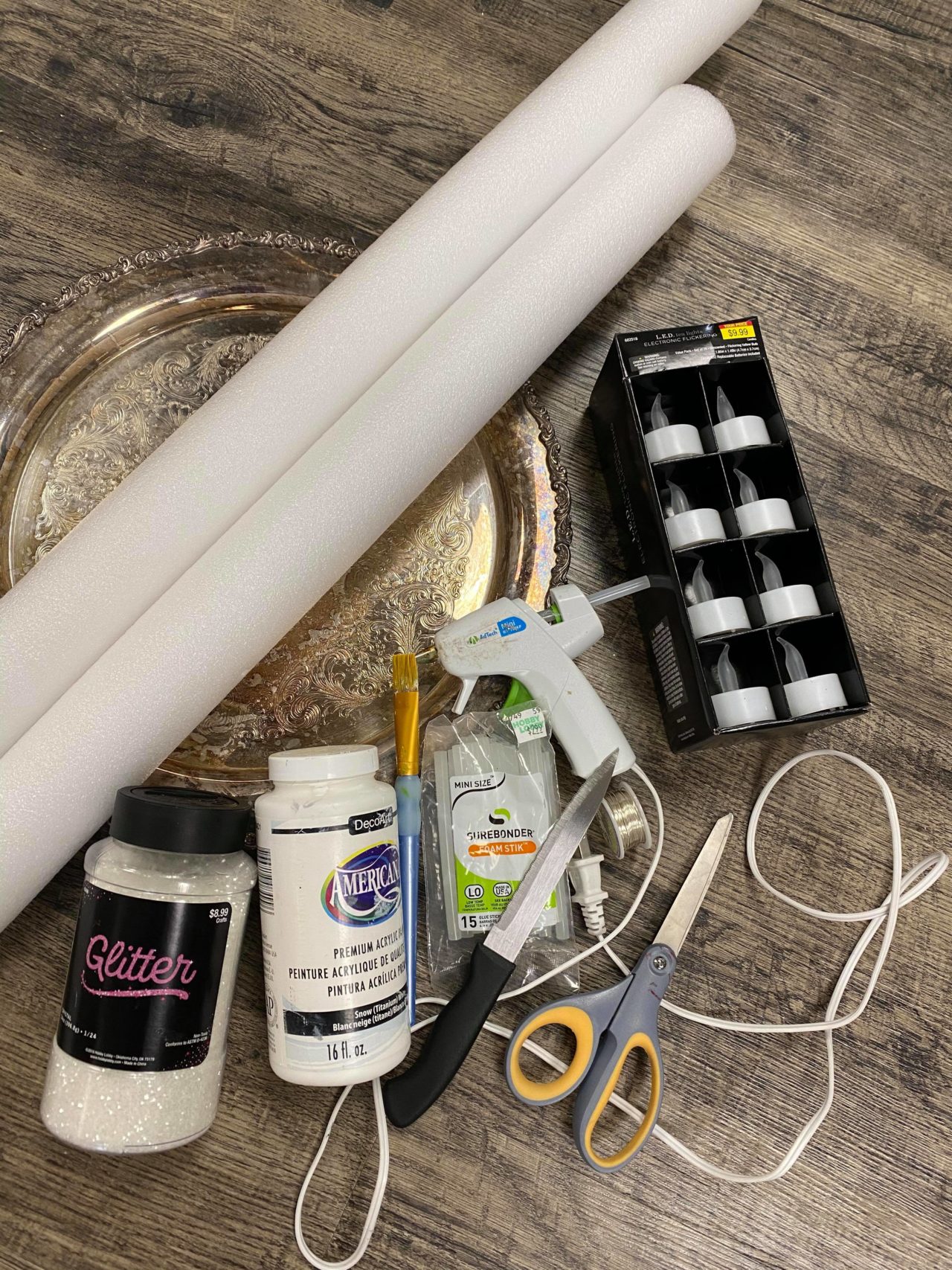 DIY Pool Noodle Candles The Shabby Tree