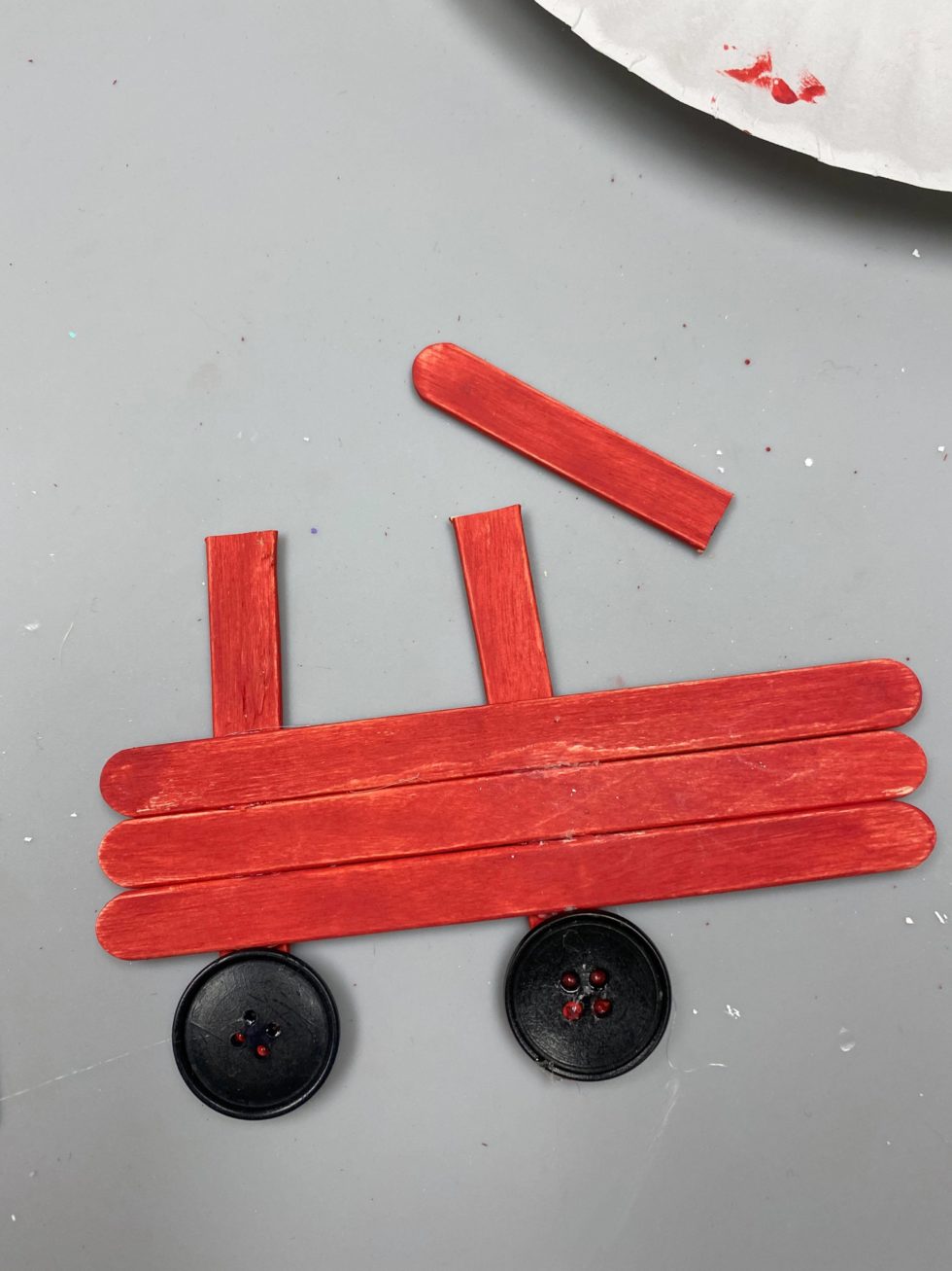 Popsicle Stick Truck Ornament The Shabby Tree