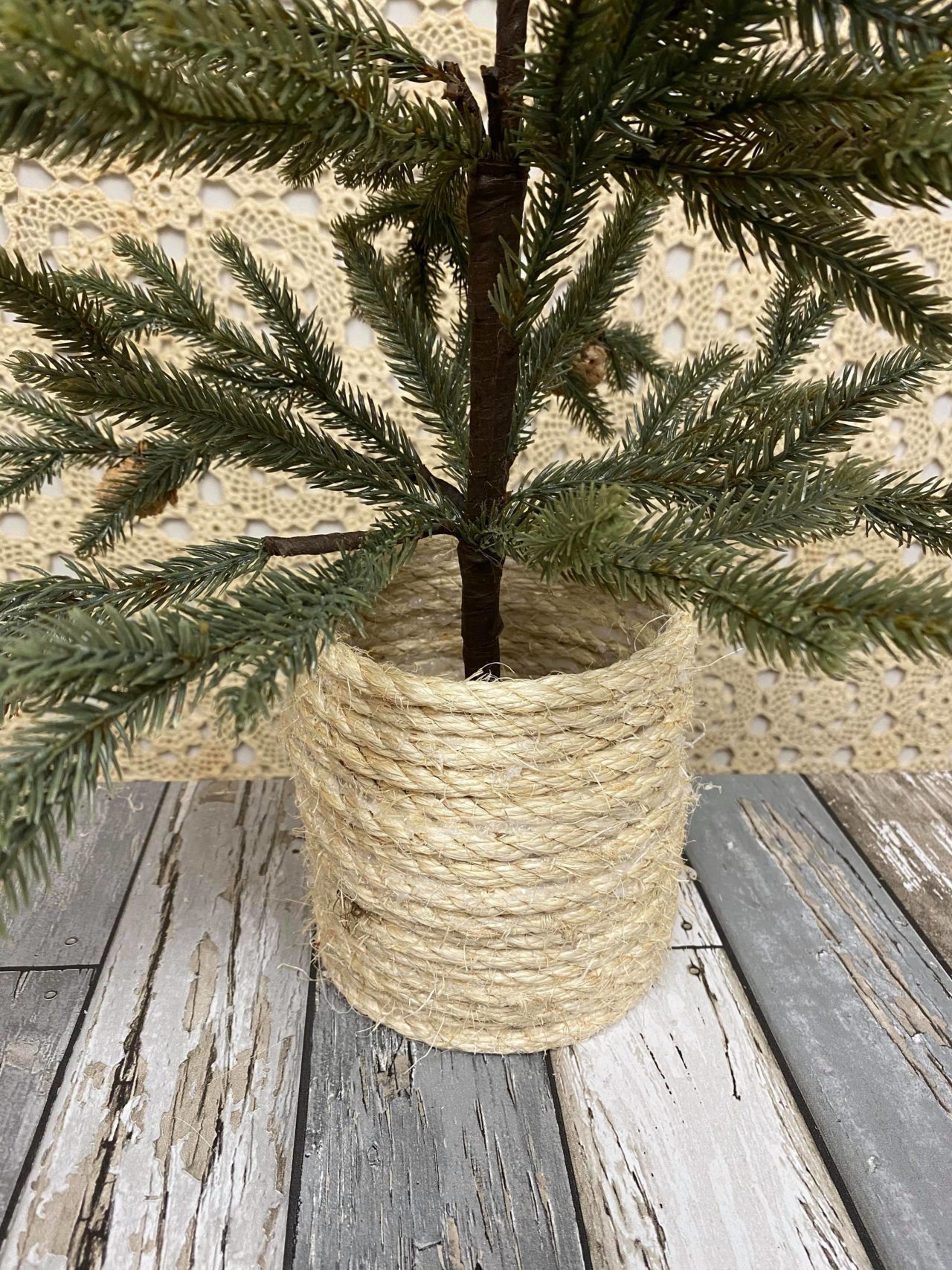 DIY Sisal Rope Container The Shabby Tree