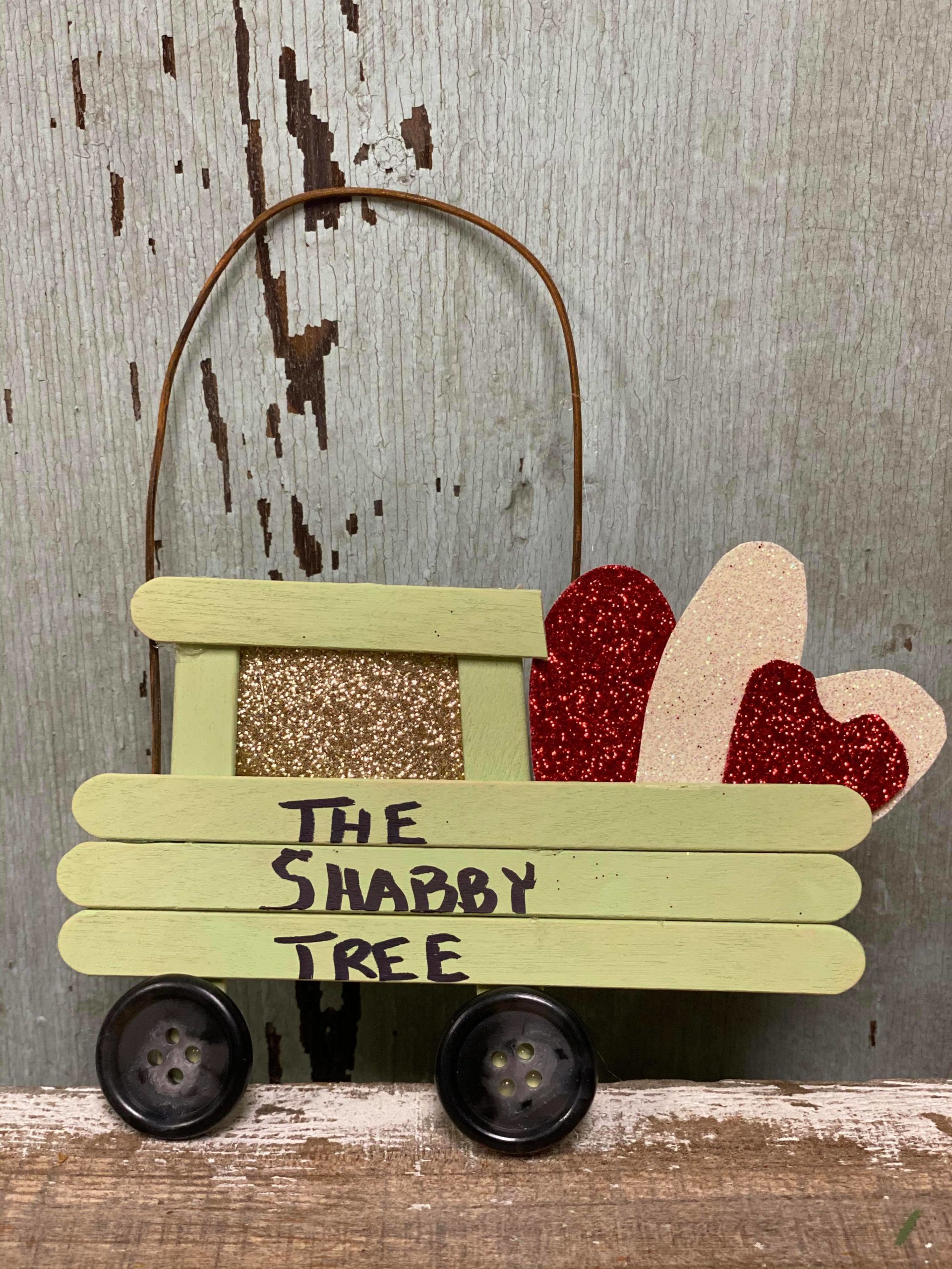 Popsicle Stick Truck Ornament - The Shabby Tree