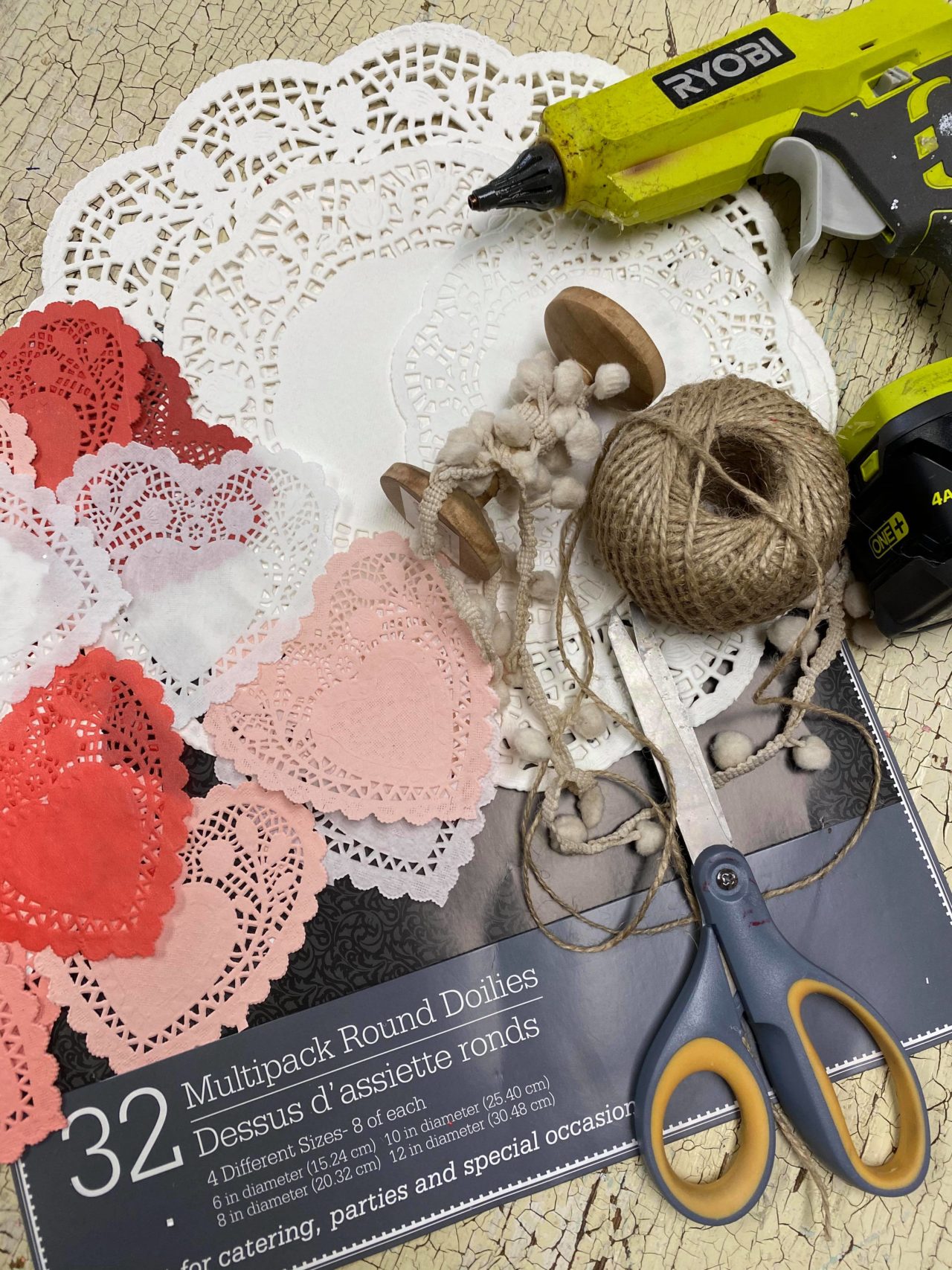 DIY Paper Doily Banner The Shabby Tree