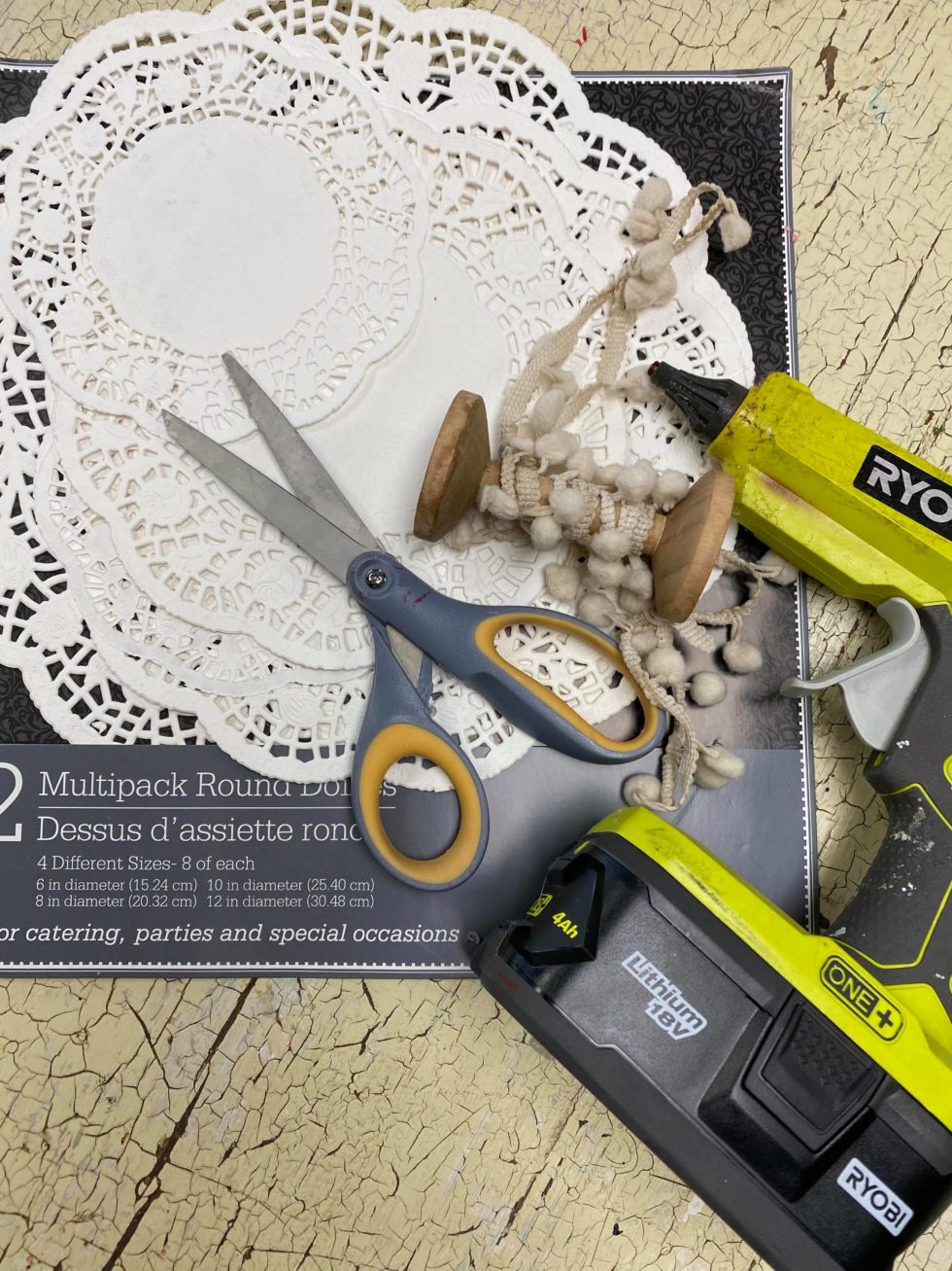 DIY Paper Doily Banner The Shabby Tree