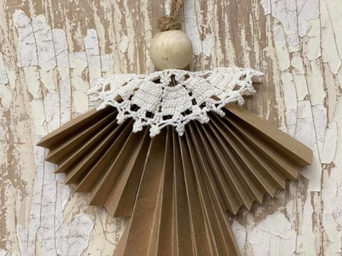 Diy Paper Angel With Accordion Fold - The Shabby Tree