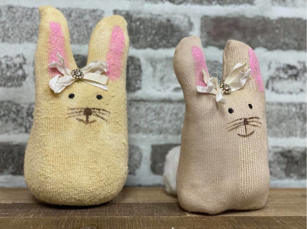 DIY Stuffed Sock Bunny - The Shabby Tree
