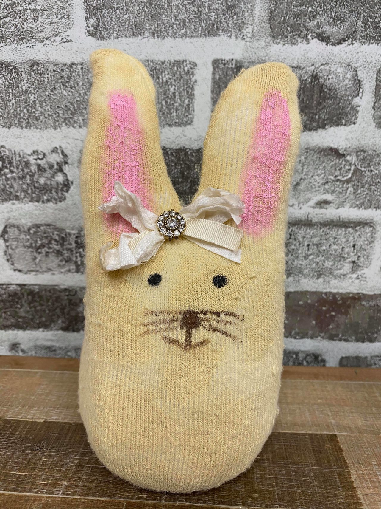 DIY Stuffed Sock Bunny - The Shabby Tree