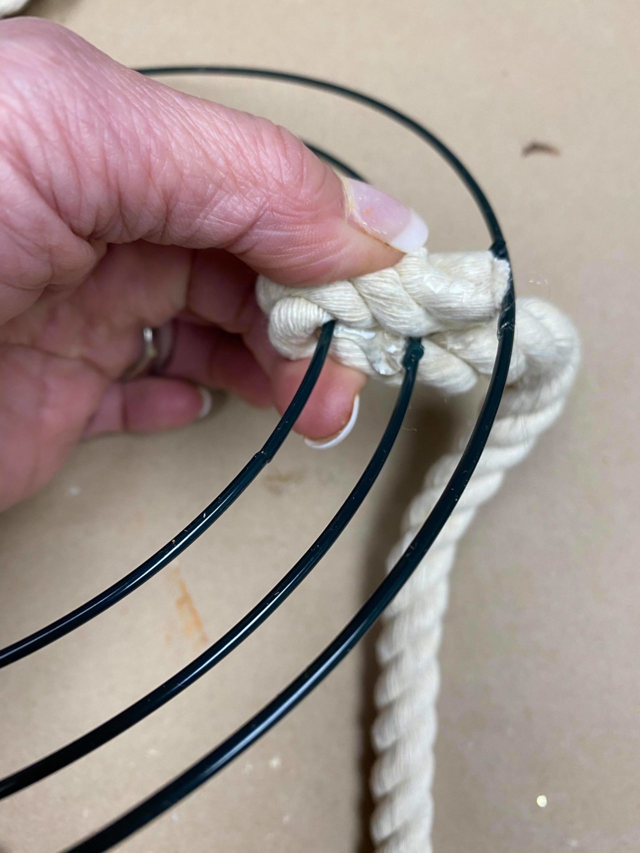 DIY Dollar Tree Wire Wreath Bunny Head The Shabby Tree