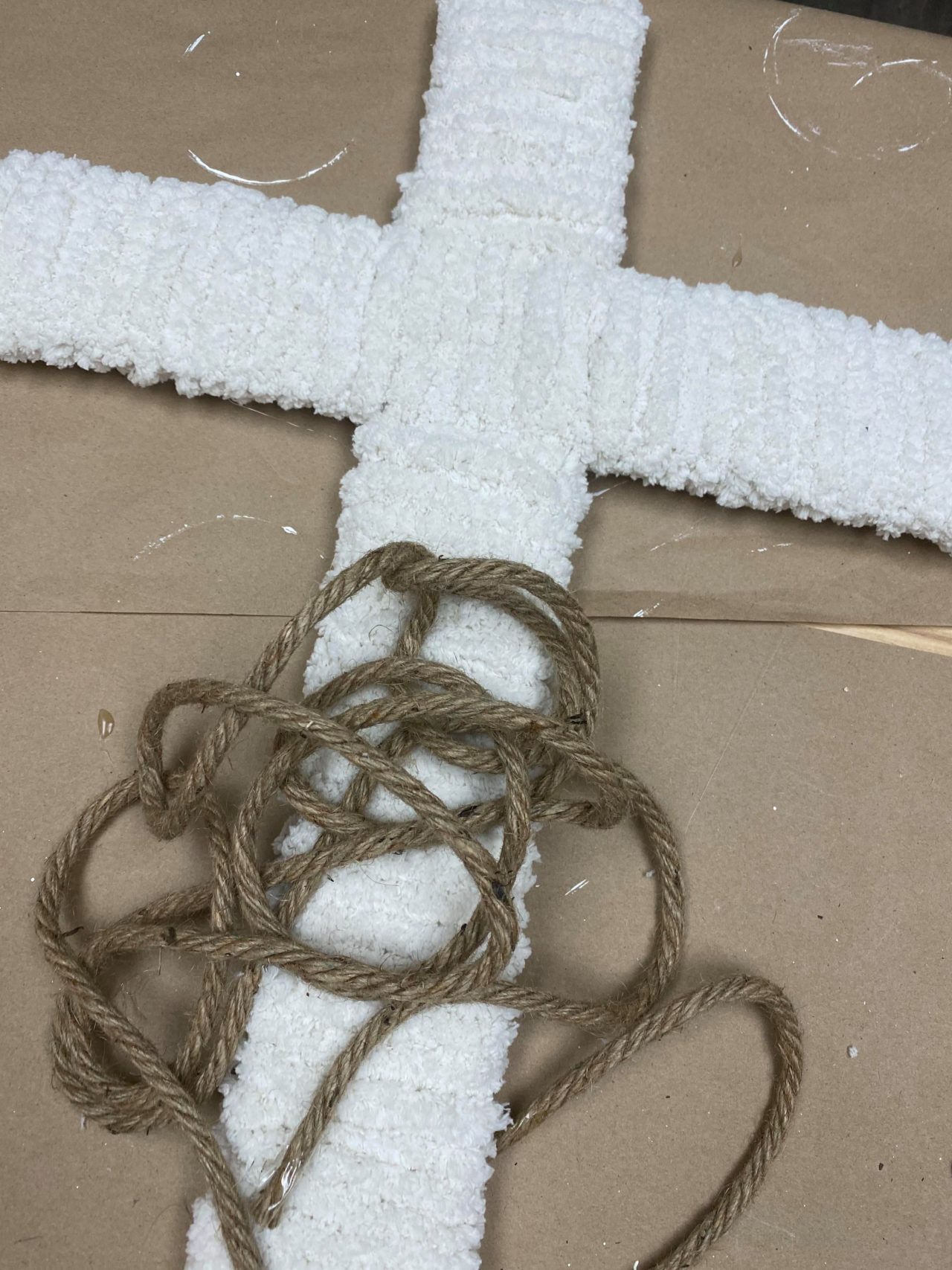 DIY Dollar Tree Cross The Shabby Tree