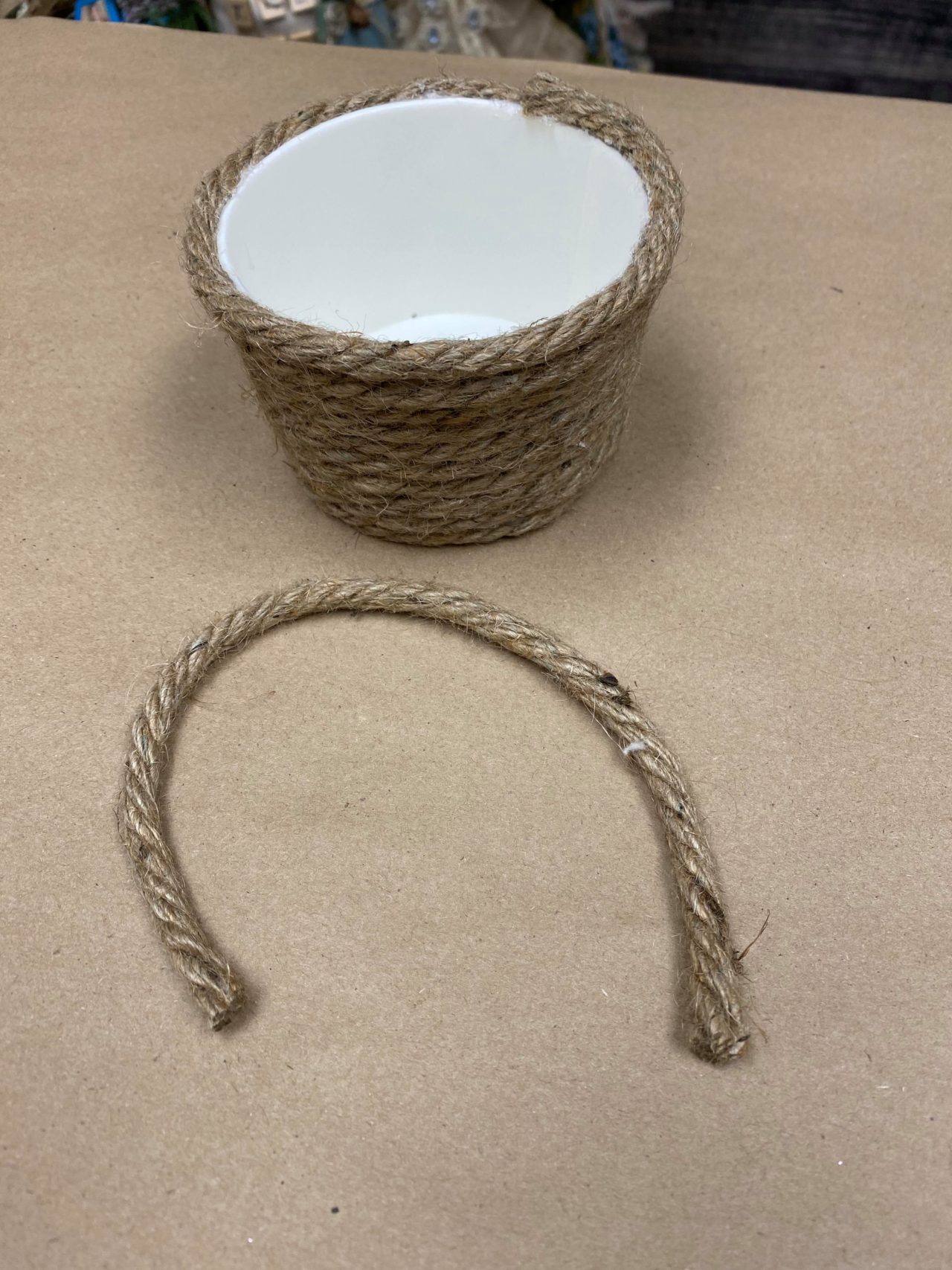 Paper Cup DIY Basket - The Shabby Tree