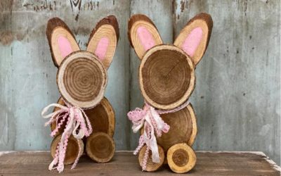 DIY Rustic Wooden Bunny