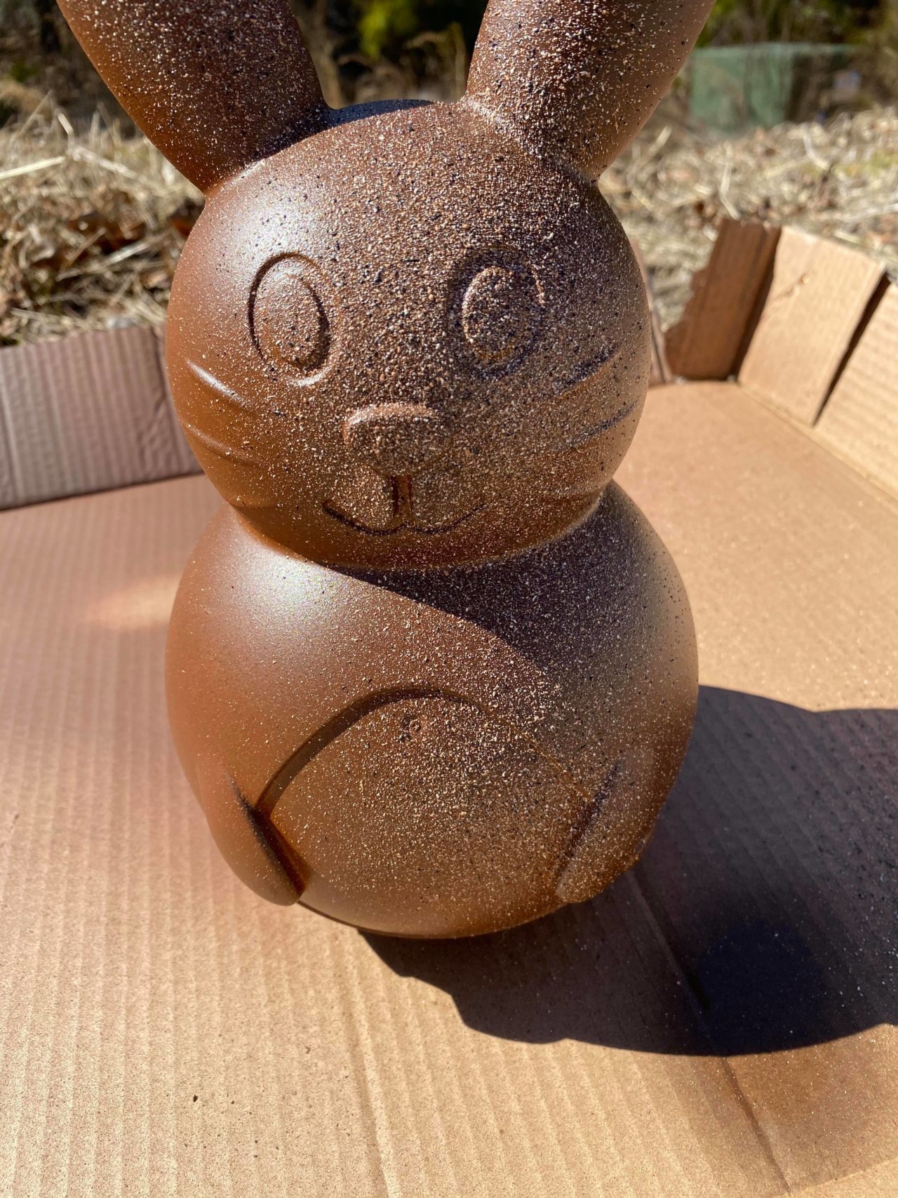 DIY Stone Dollar Tree Bunny The Shabby Tree