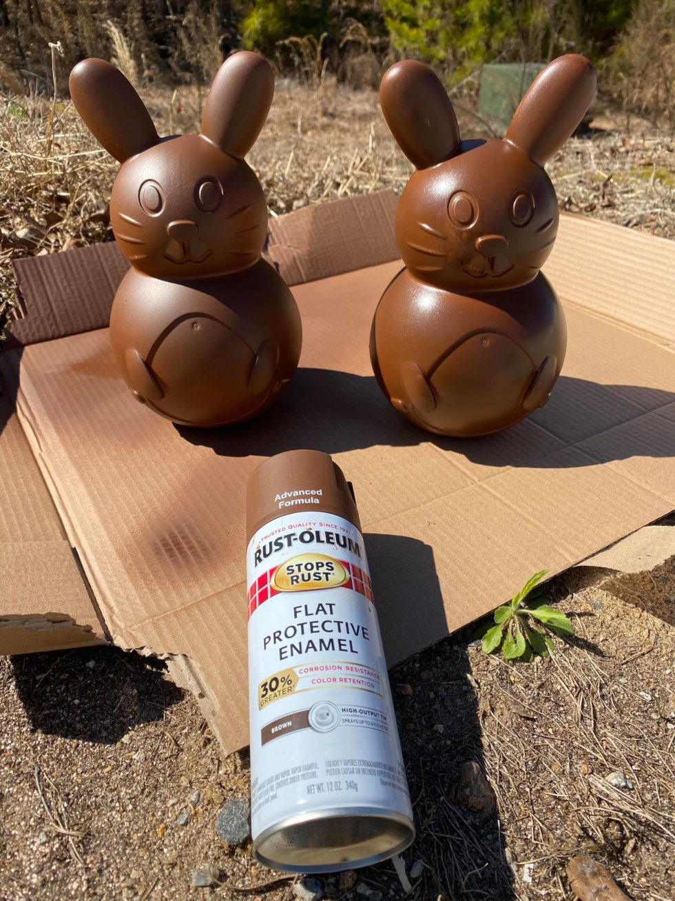 DIY Stone Dollar Tree Bunny The Shabby Tree