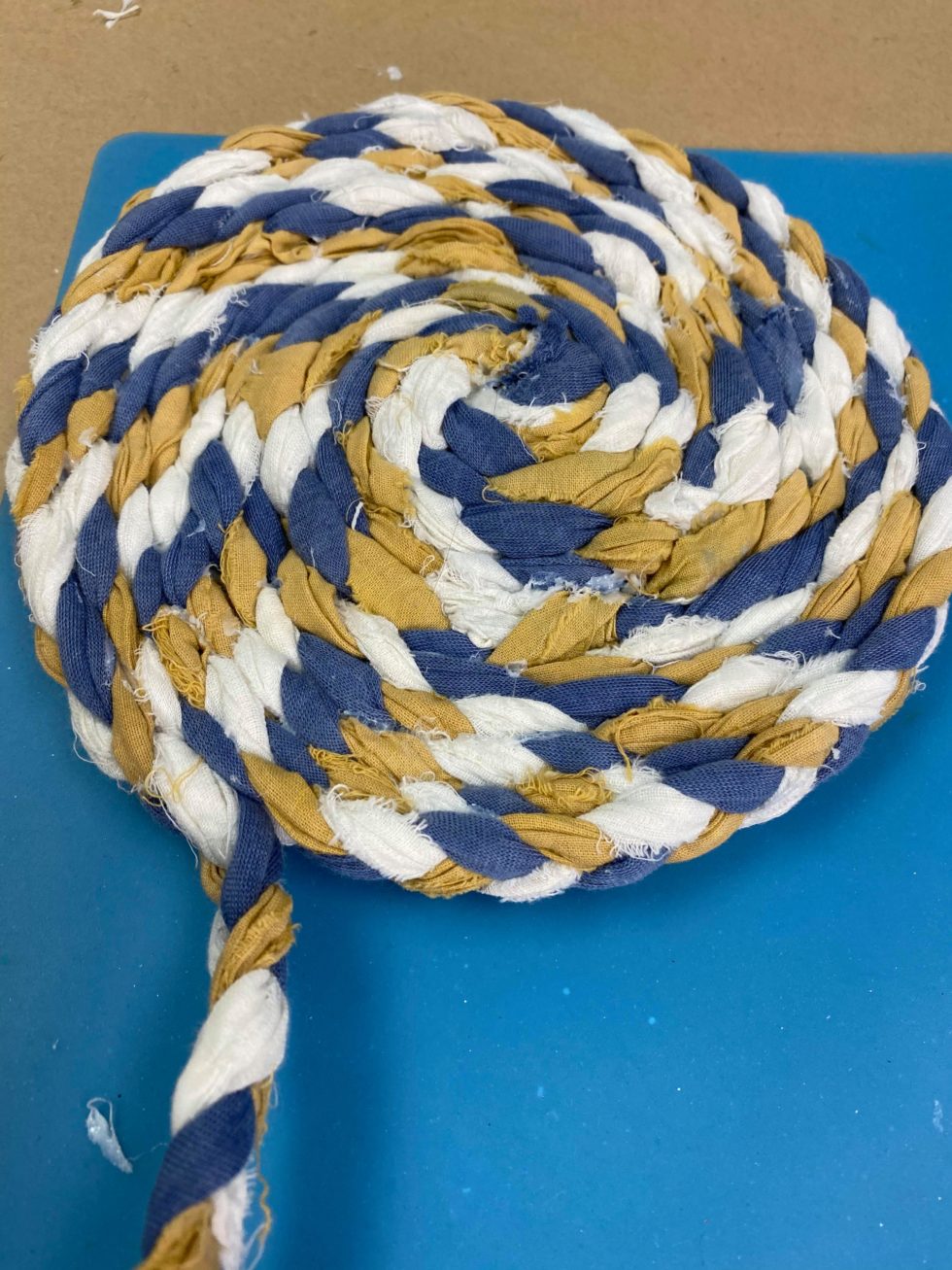 DIY Braided Rag Basket The Shabby Tree