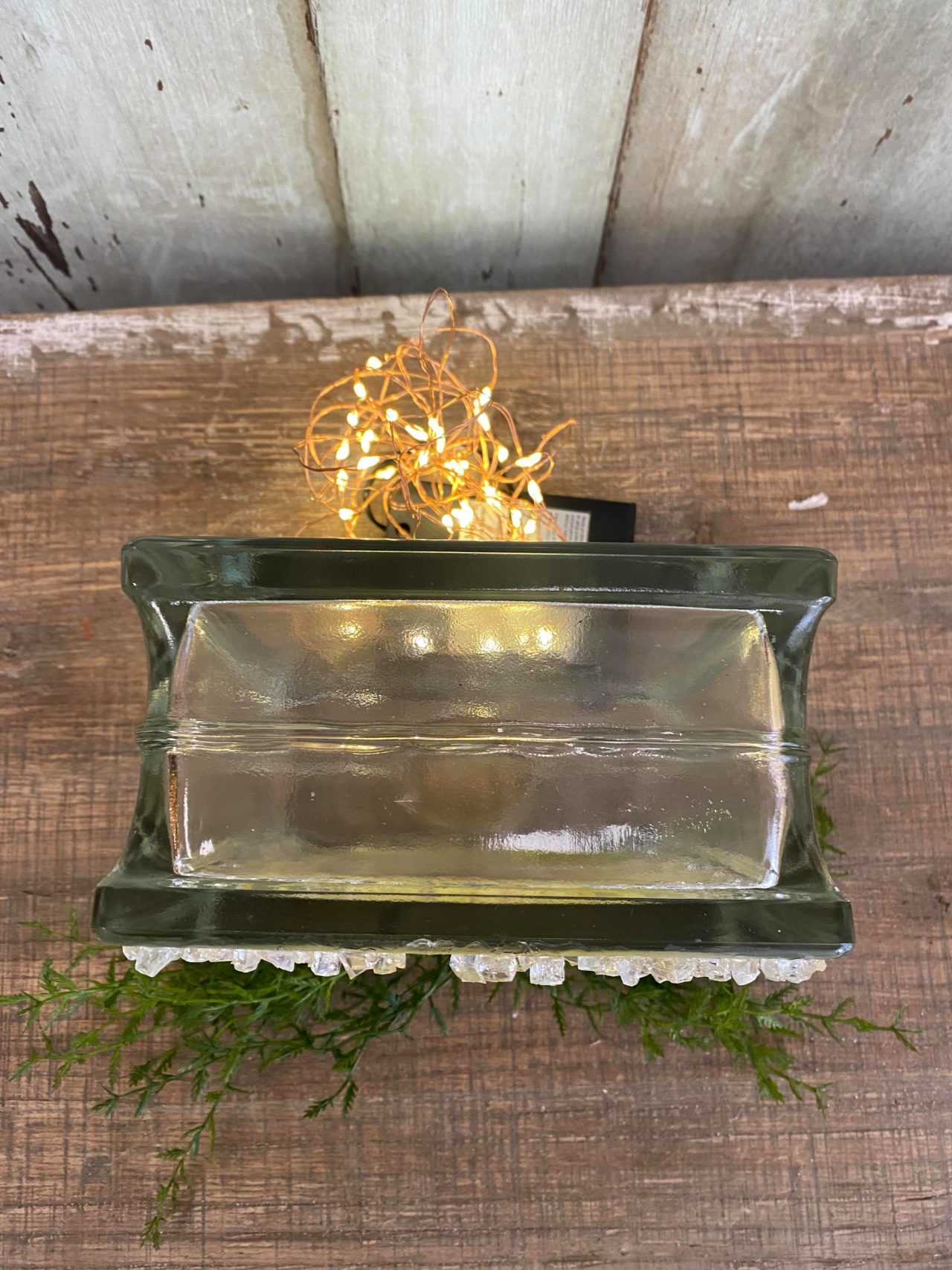 DIY Glass Block Light The Shabby Tree