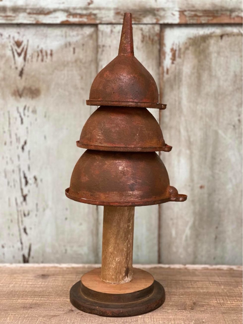 DIY Dollar Tree Rusty Funnel Tree The Shabby Tree